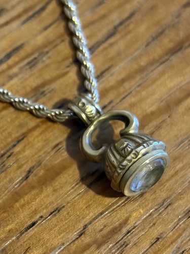 Mini antique watch fob - watch, charm