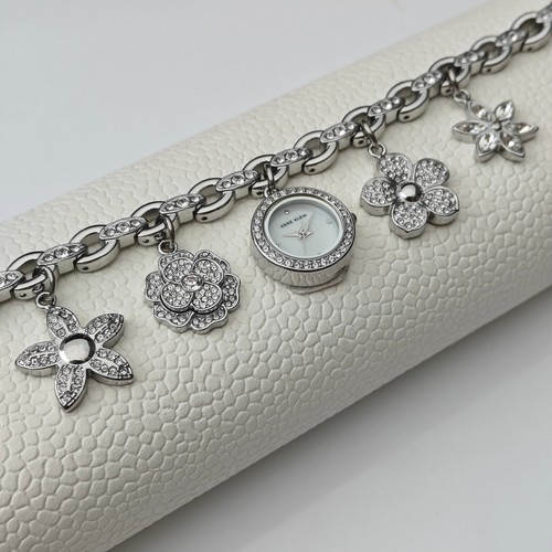 Anne klein silver tone glass - anne,
